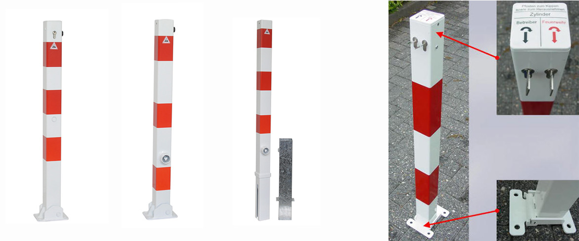 Absperrpfosten