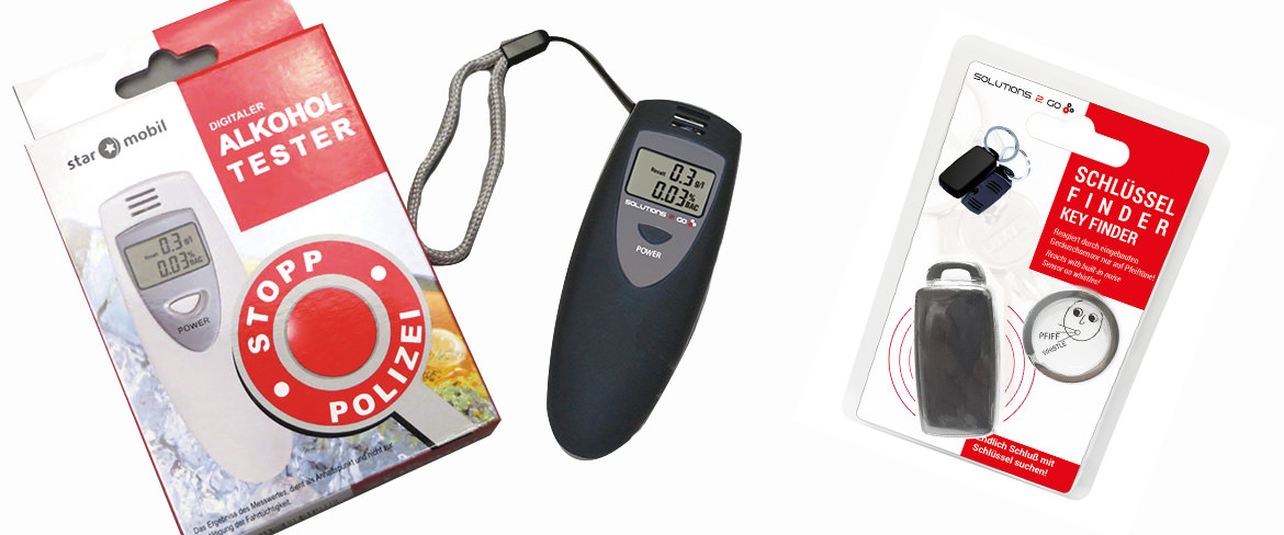 Schlüsselfinder + Dig. Alkoholtester