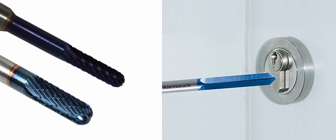 Hartmetallfräser mit BlueTec-Beschichtung